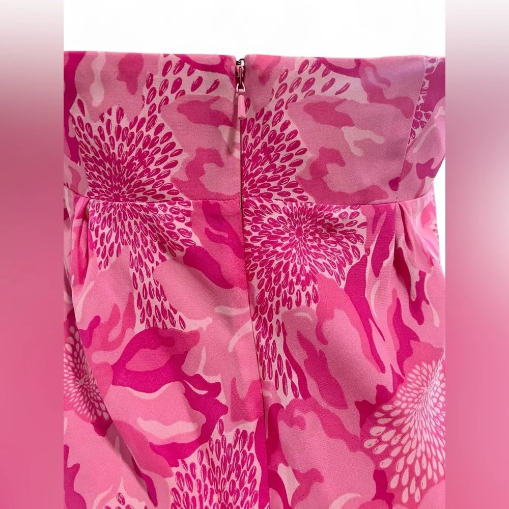 Lilly Pulitzer Hot Pink Floral Halter Dress - Picture 7 of 8